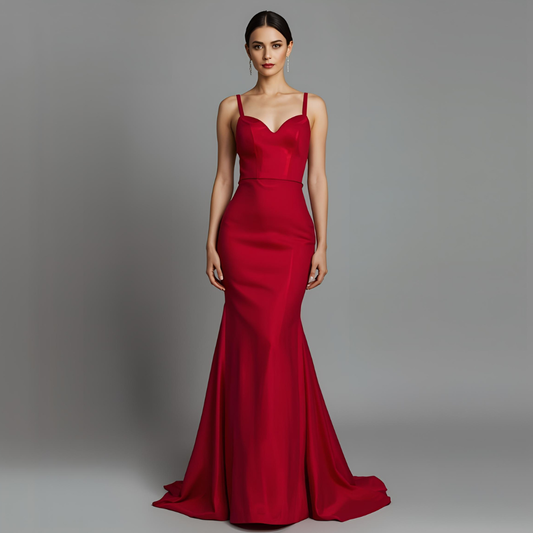 AURORA | Elegant Red Gala Dress